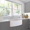 Nantucket Sinks 33 Inch White Farmhouse Fireclay Sink with Curved Apron FCFS3320CA-W - alternate 8